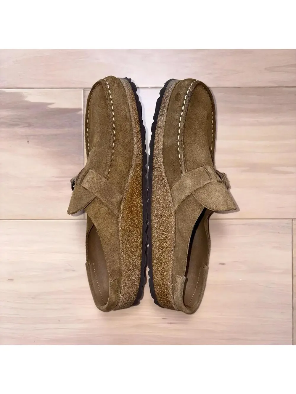 Birkenstock Buckley Shearling Brown Suede Women’s Size 9 Clog Mule - Picture 2 of 7